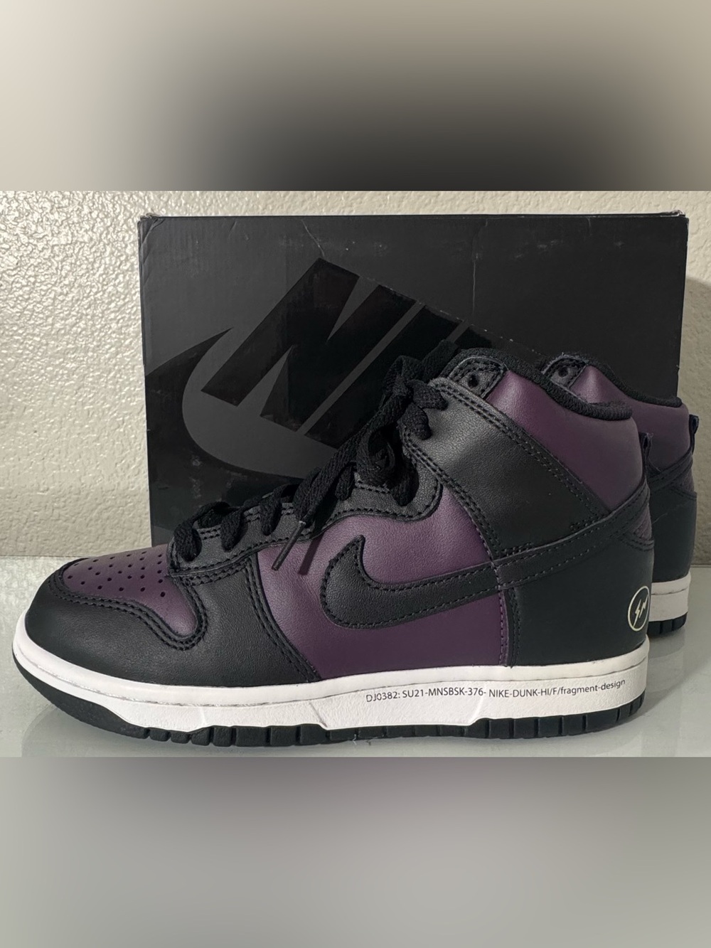 Women’s Nike Dunk High Fragment Beijing in White / Black Size 8